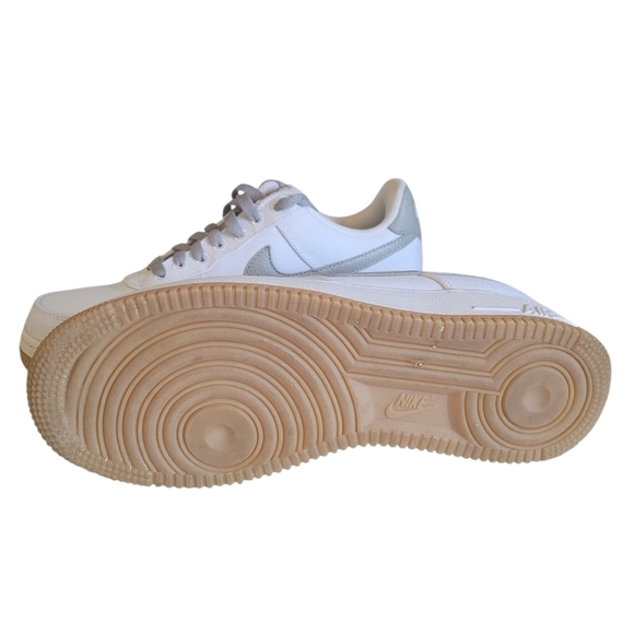 Nike Air Force 1 Light Bone White Canvas Sneaker, Size 9 DZ3637-900 - Picture 2 of 16